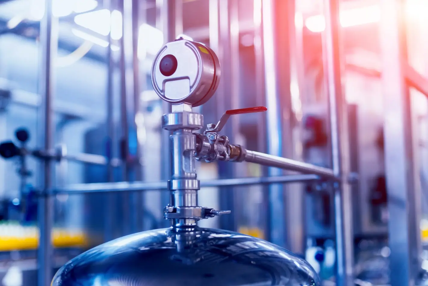 Stainless steel barrels and industrial piping